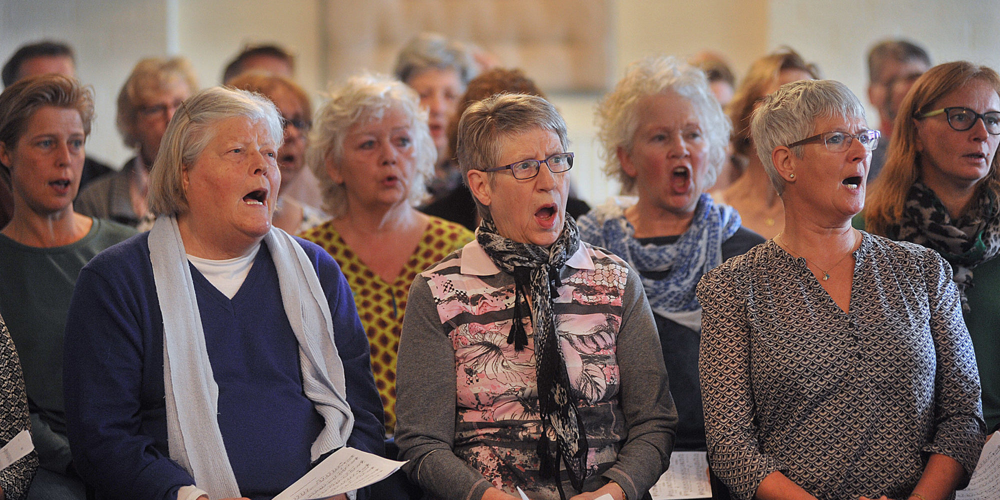Passiespelen 2020 koor repetitie 19 – Foto Lé Giesen